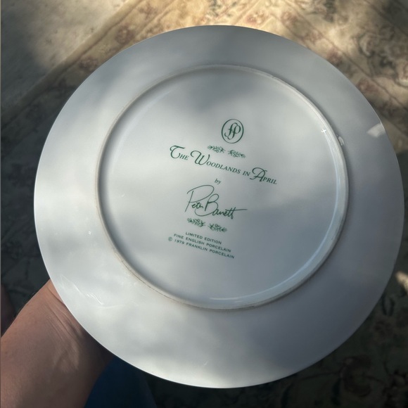 The Woodlands in April" by Peter Banett 1979 Limited Edition collectors plate - Picture 12 of 12